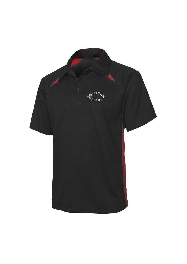 Greytown School Short Sleeve Polo Black