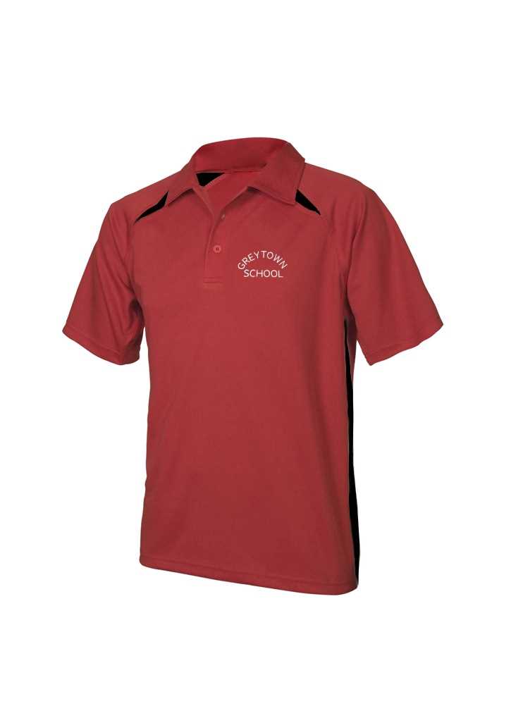 Greytown School Short Sleeve Polo Red