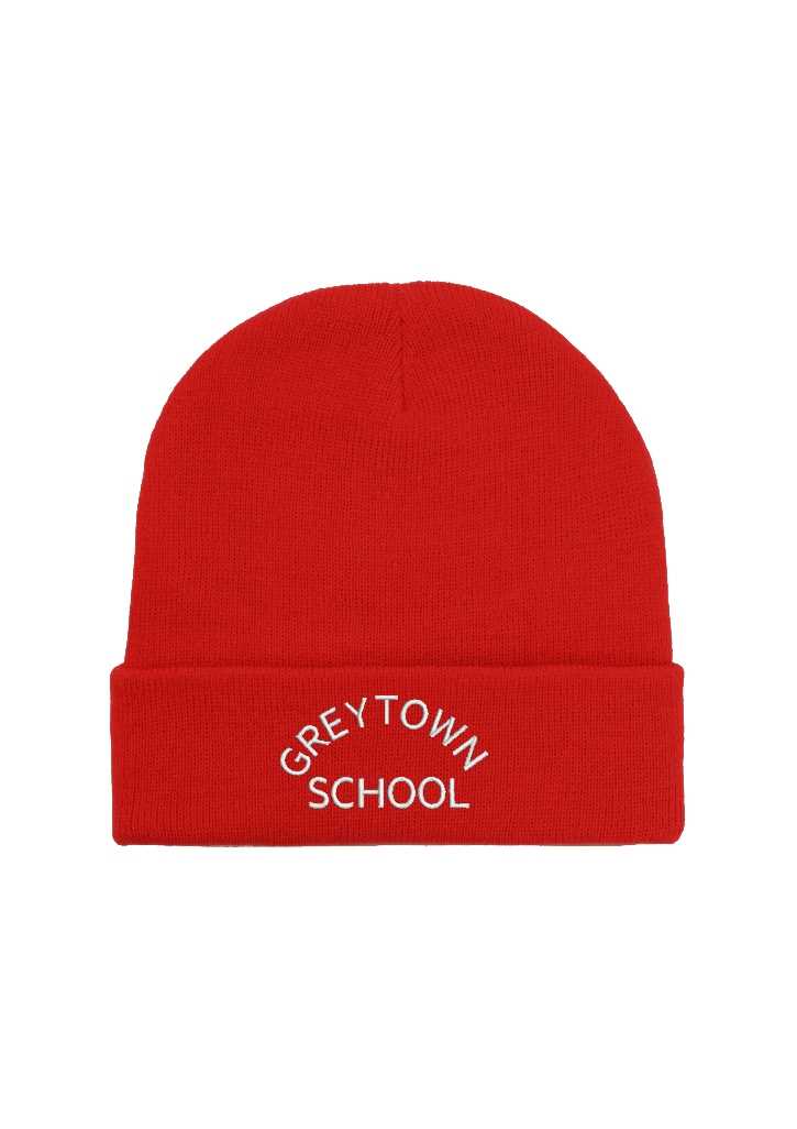 Greytown School Beanie Red